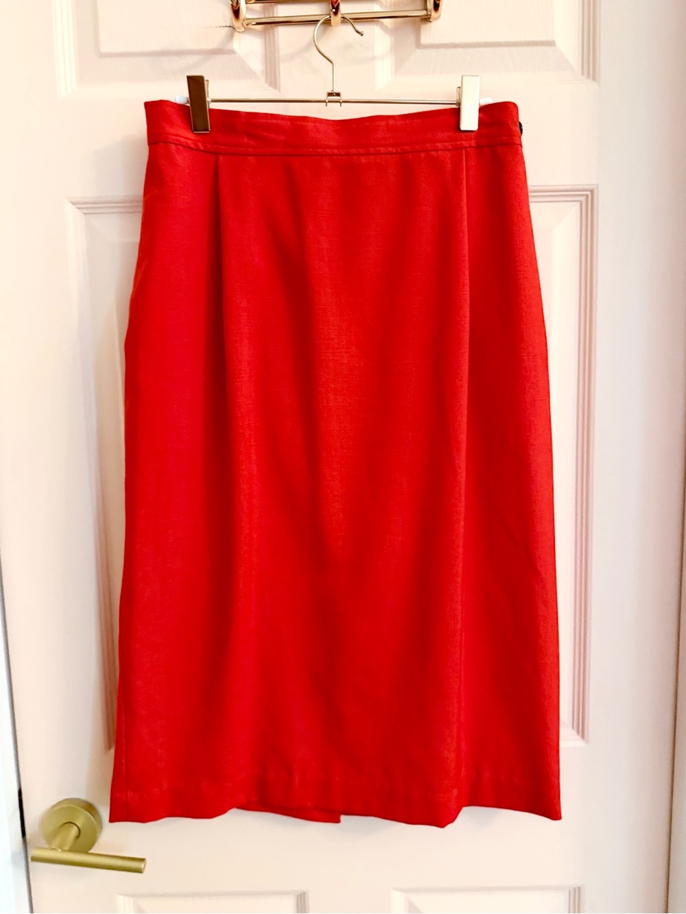 Vintage red ms chaus skirt